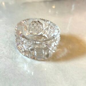 Crystal vintage salt celler